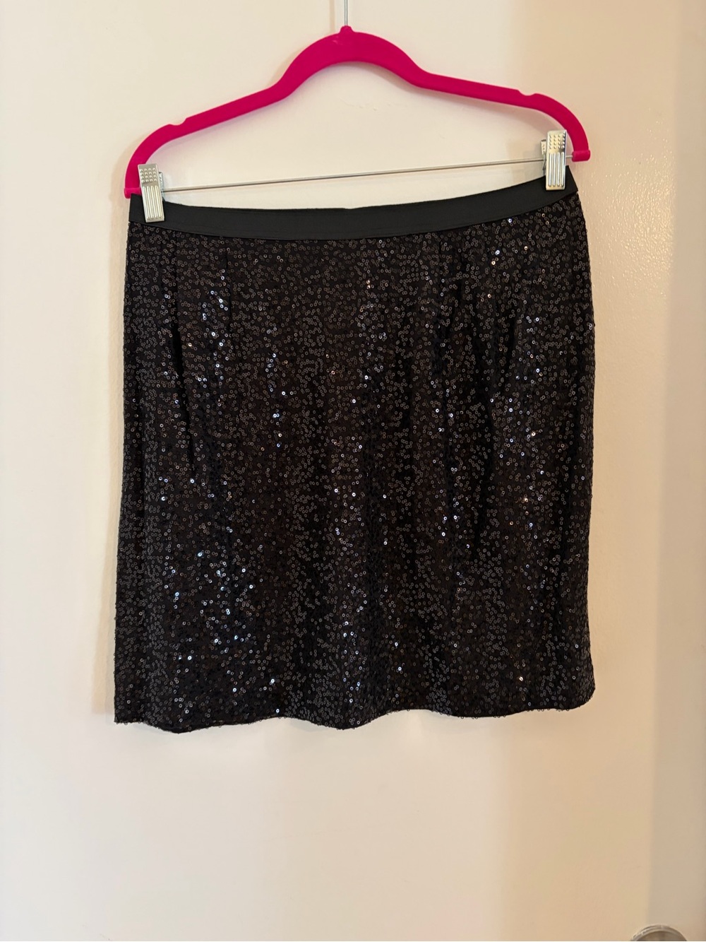 Black Sequin Women's Skirt Size XL